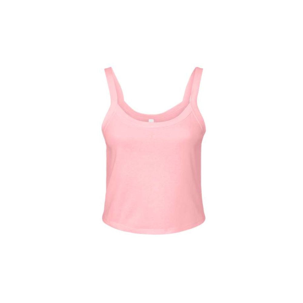 Embroidered Icon Micro Spaghetti Strap Bella and Canvas Tank