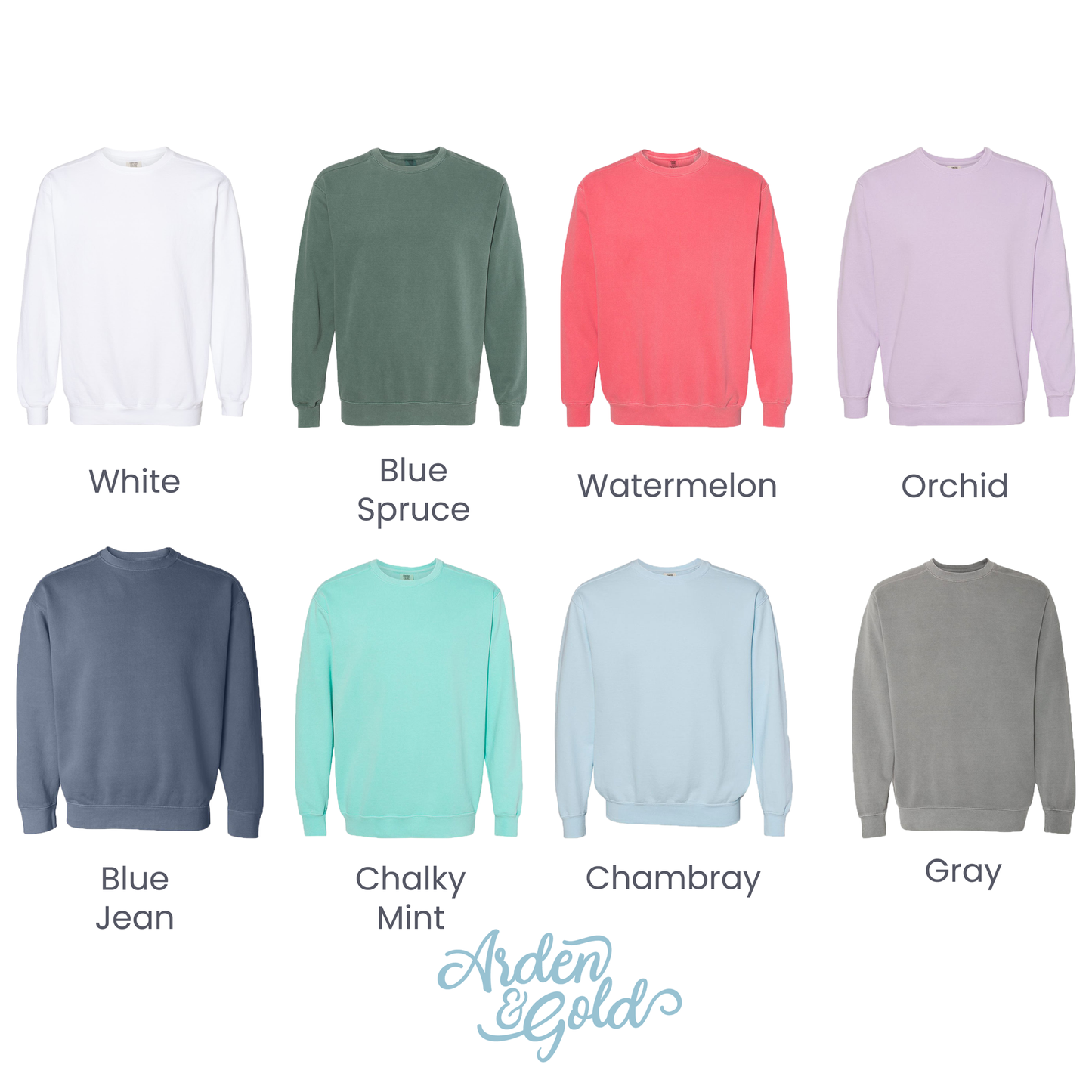 Comfort Colors Monogrammed Sweatshirt