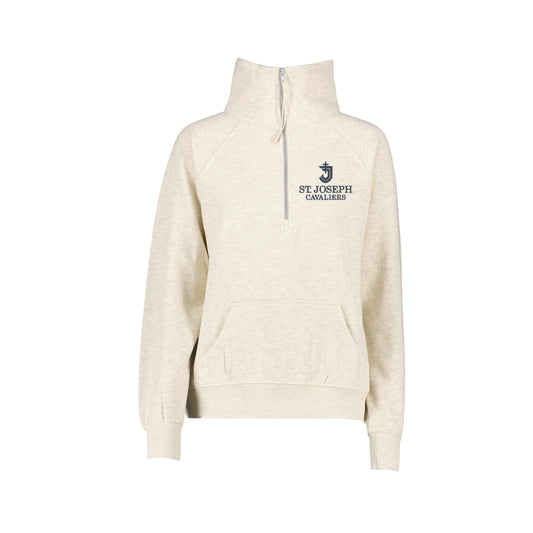 Ladies St. Joseph School Cavaliers Boxy Quarter Zip Pullover | SJS EC