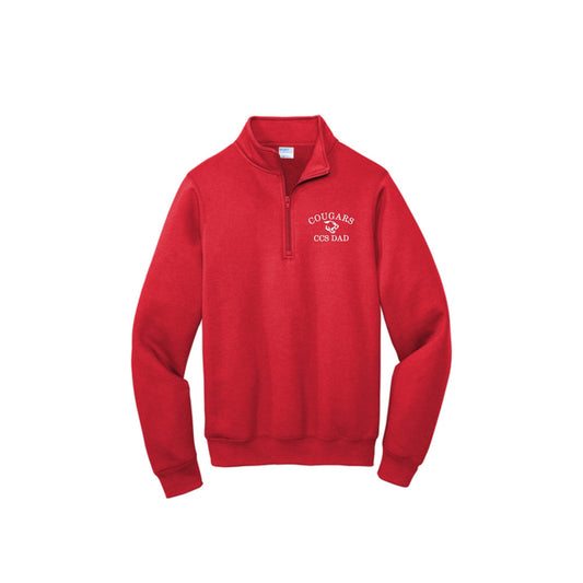 Embroidered Cougars Dad/Grandpa Quarter Zip Pullover | CCSED23