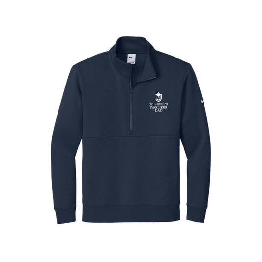 Embroidered Cavaliers Dad Nike Club Fleece Quarter Zip | SJS EQ