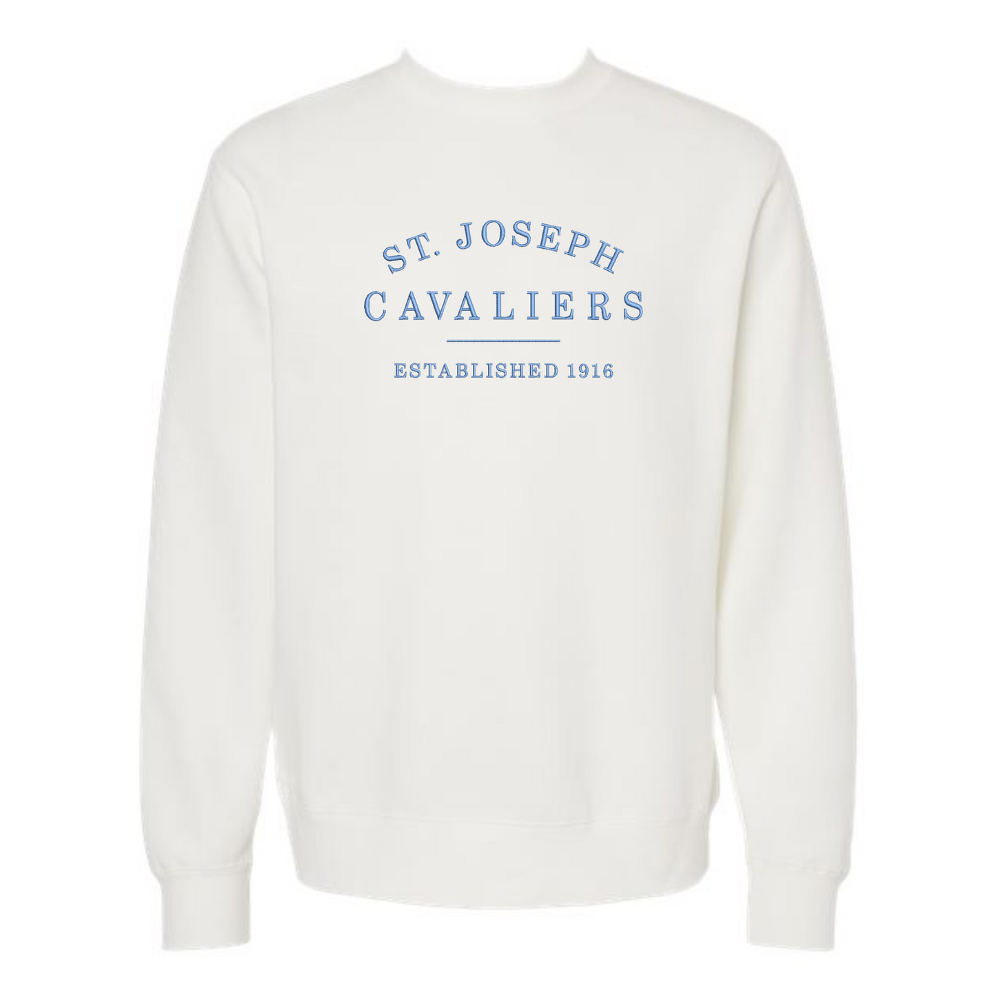 St. Joseph School Cavaliers Est. 1916 Embroidered ADULT Indie Sweatshirt | SJS ES