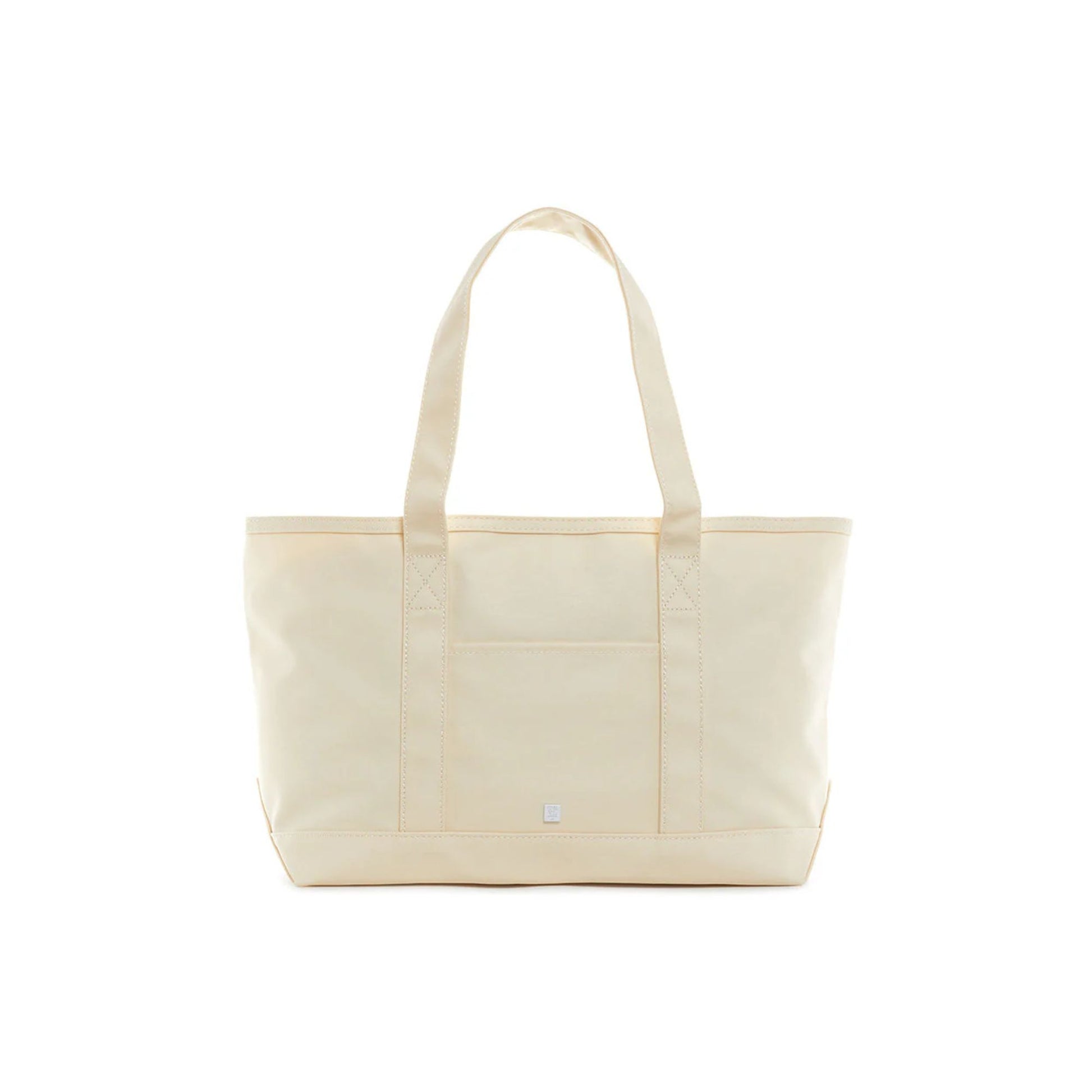 natural coated canvas medium tote