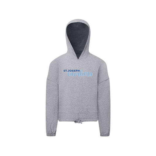 Youth St. Joseph Cavaliers Script Girls' Hooded Pullover | SJS DTF 31