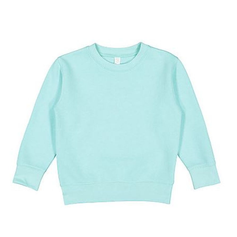 chill blue toddler crewneck sweatshirt