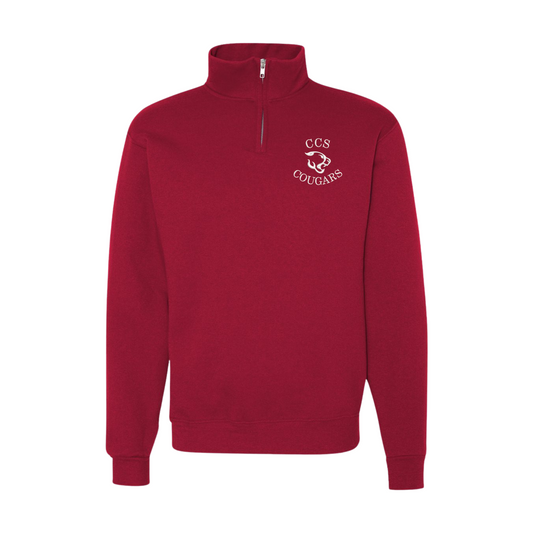 Embroidered CCS Cougars ADULT Quarter Zip | CCSED3A