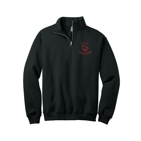 Embroidered CCS Cougars ADULT Quarter Zip | CCSED3A