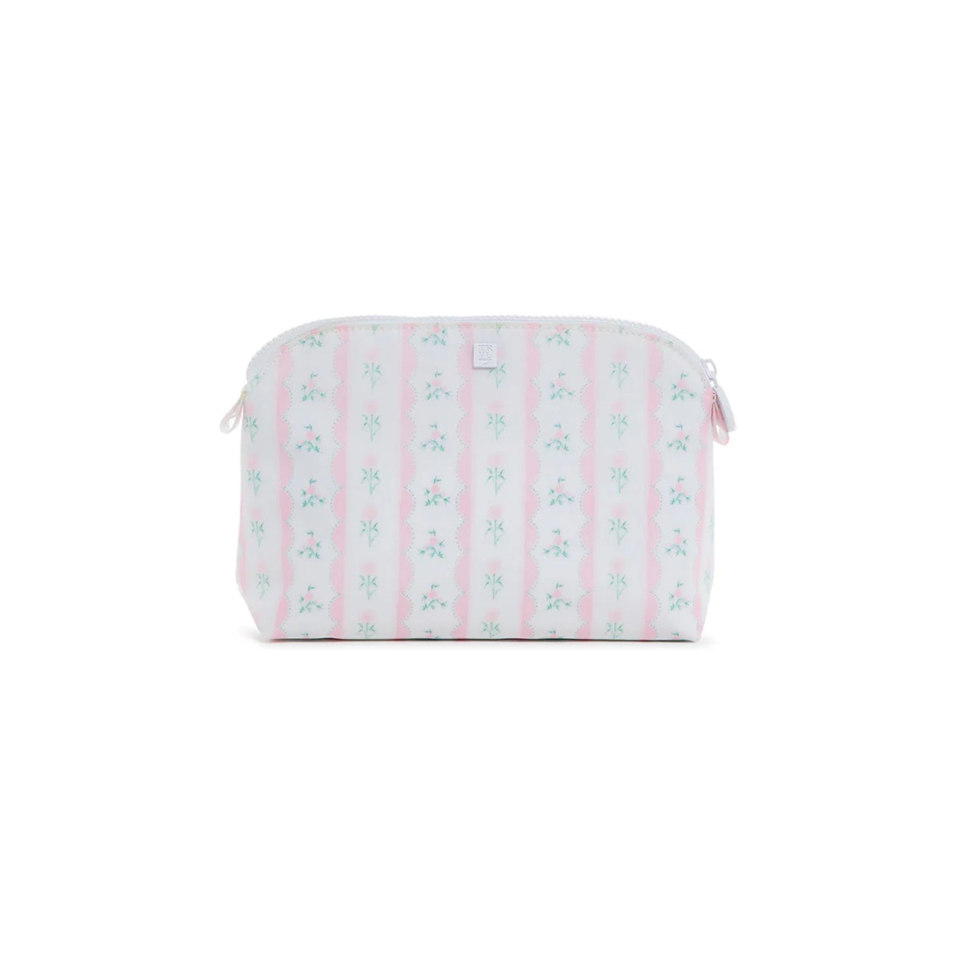 ribbon floral pink goodie cosmetic pouch