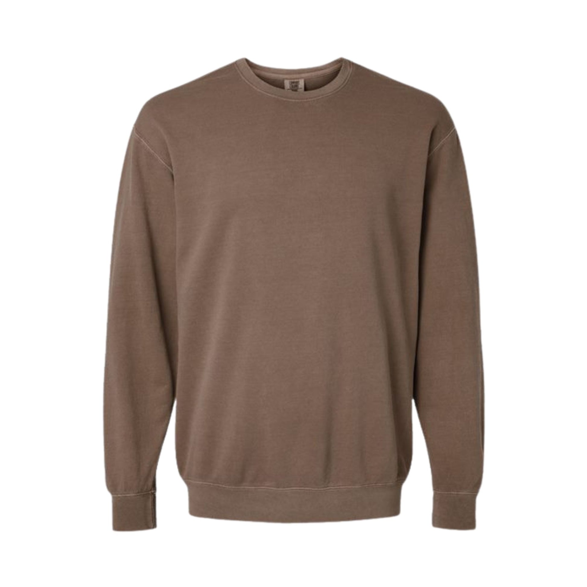 espresso comfort colors lightweight crewneck sweatshirt