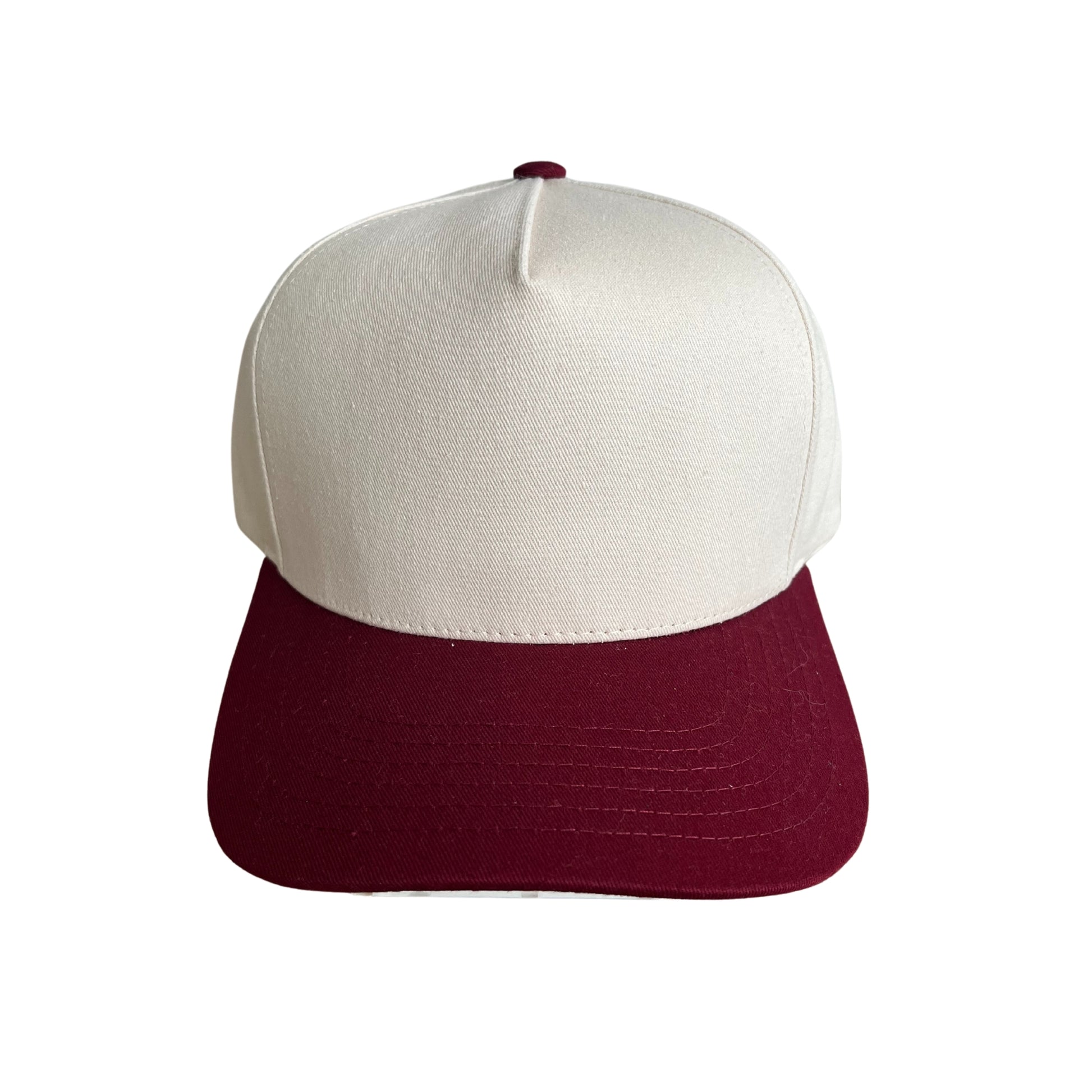 burgundy hat