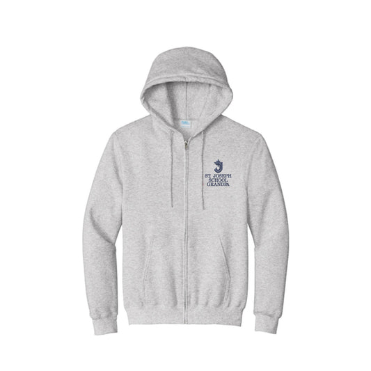 St. Joseph Cavaliers Embroidered GRANDPA Adult Full Zip Jacket | SJSER
