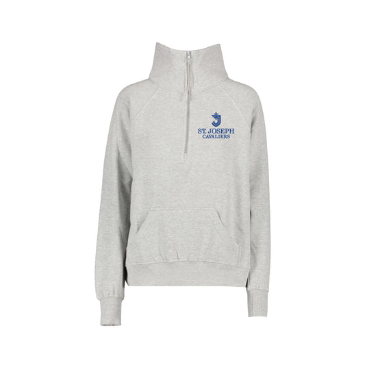 Ladies St. Joseph School Cavaliers Boxy Quarter Zip Pullover | SJS EC