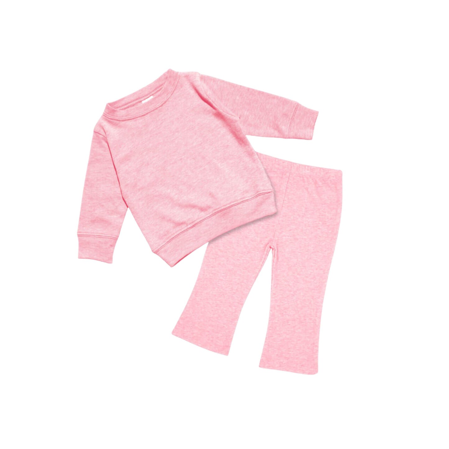 Embroidered Bow Monogram Leighton Baby Flare Set