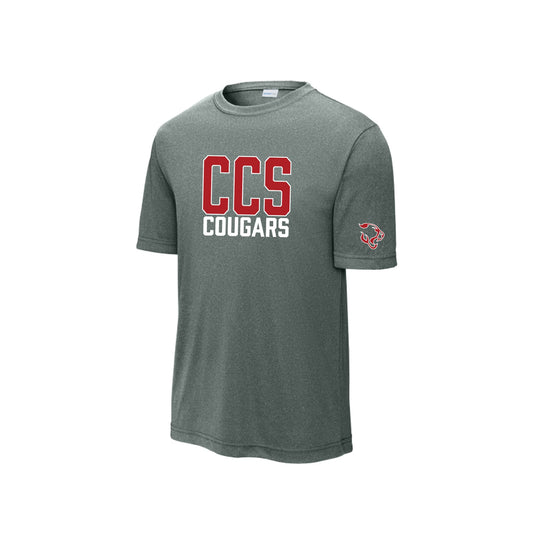 CCS Cougars Short Sleeve Performance Tee | Adult and Youth Fit | CCS_BS26_DTF 2