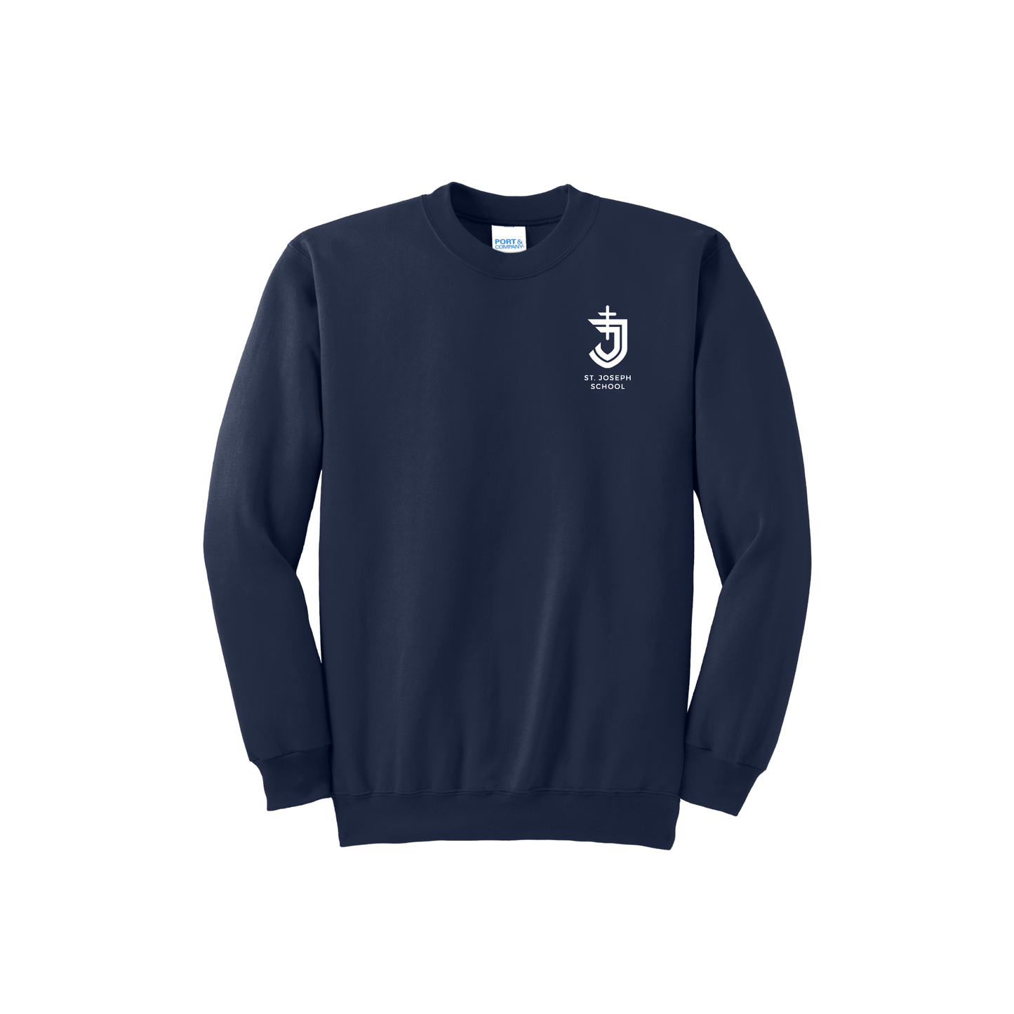 Adult St. Joseph School Cavaliers Logo Embroidered Sweatshirt | SJSE00 | SJS UNIFORM APPROVED