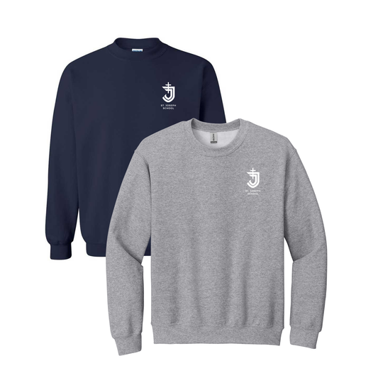 Adult St. Joseph School Cavaliers Logo Embroidered Sweatshirt | SJSE00 | SJS UNIFORM APPROVED