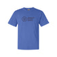 flo blue tee with immanuel baptist church embroidered logo