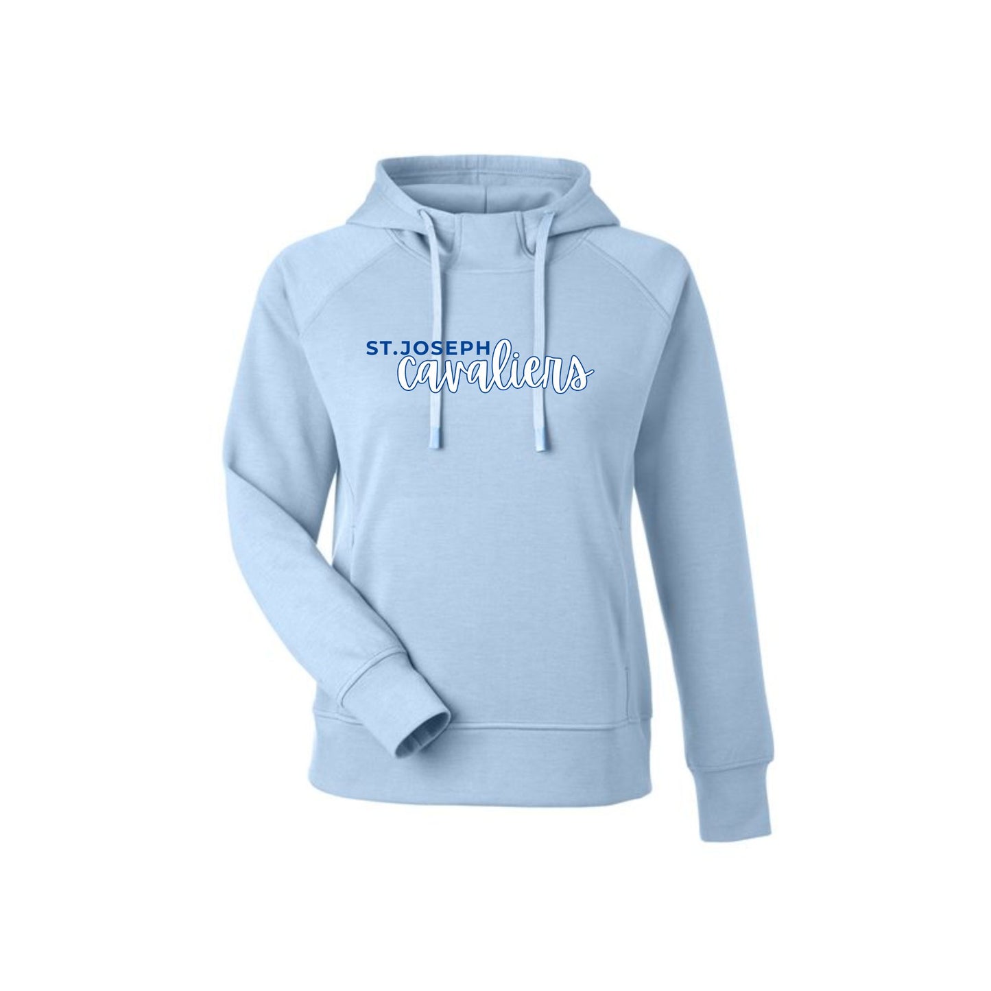 Women's St. Joseph Cavaliers Script Fleece Scuba Hooded Sweatshirt | SJS DTF31