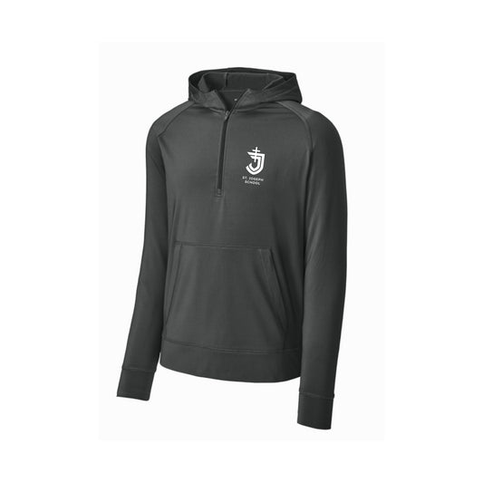 Adult St. Joseph School Stretch 1/2-Zip Hoodie | SJSE00
