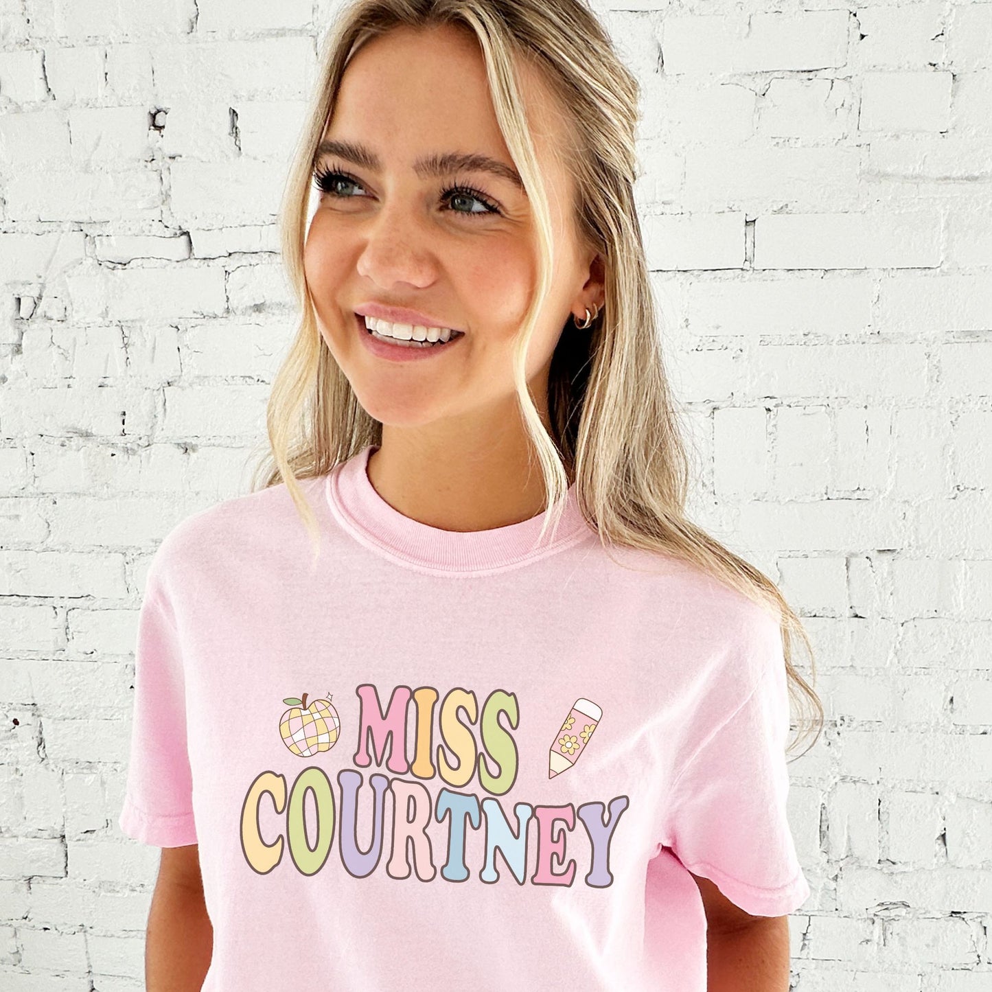 Personalized Teacher Name Comfort Colors T-Shirt