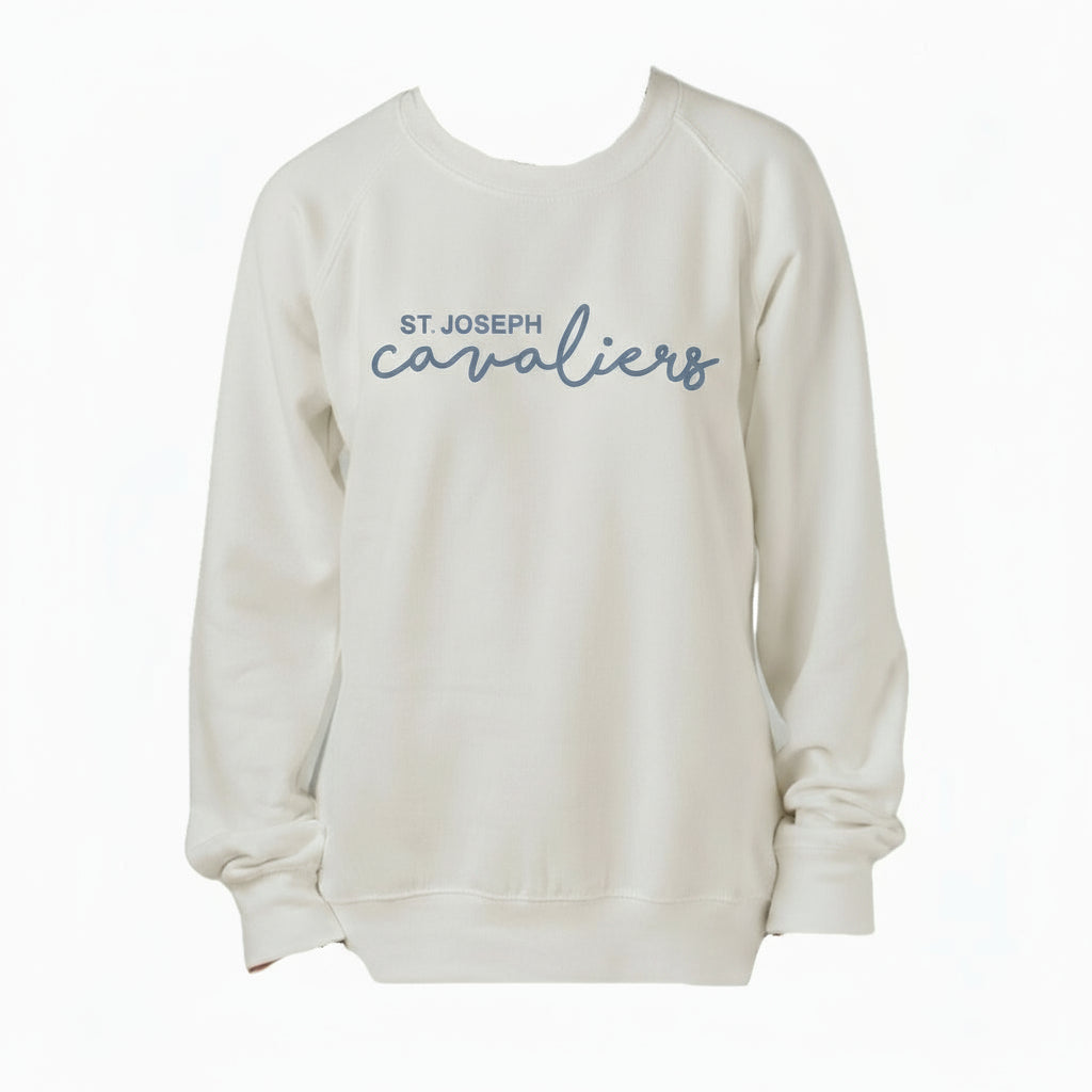 Adult Ladies St. Joseph Cavaliers Script Embroidered Pullover | SJSE6
