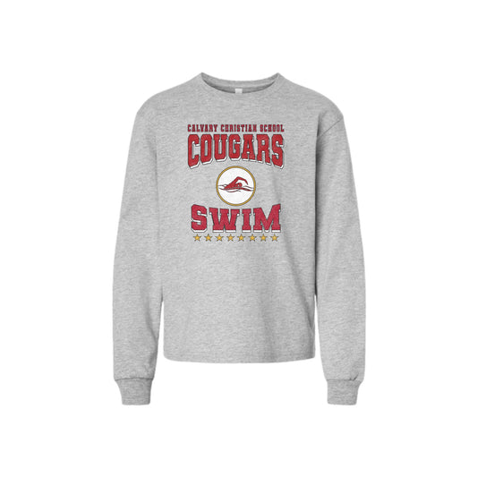 Printed Distressed CCS Swim Long Sleeve Bella and Canvas Tee | CCSDTG20