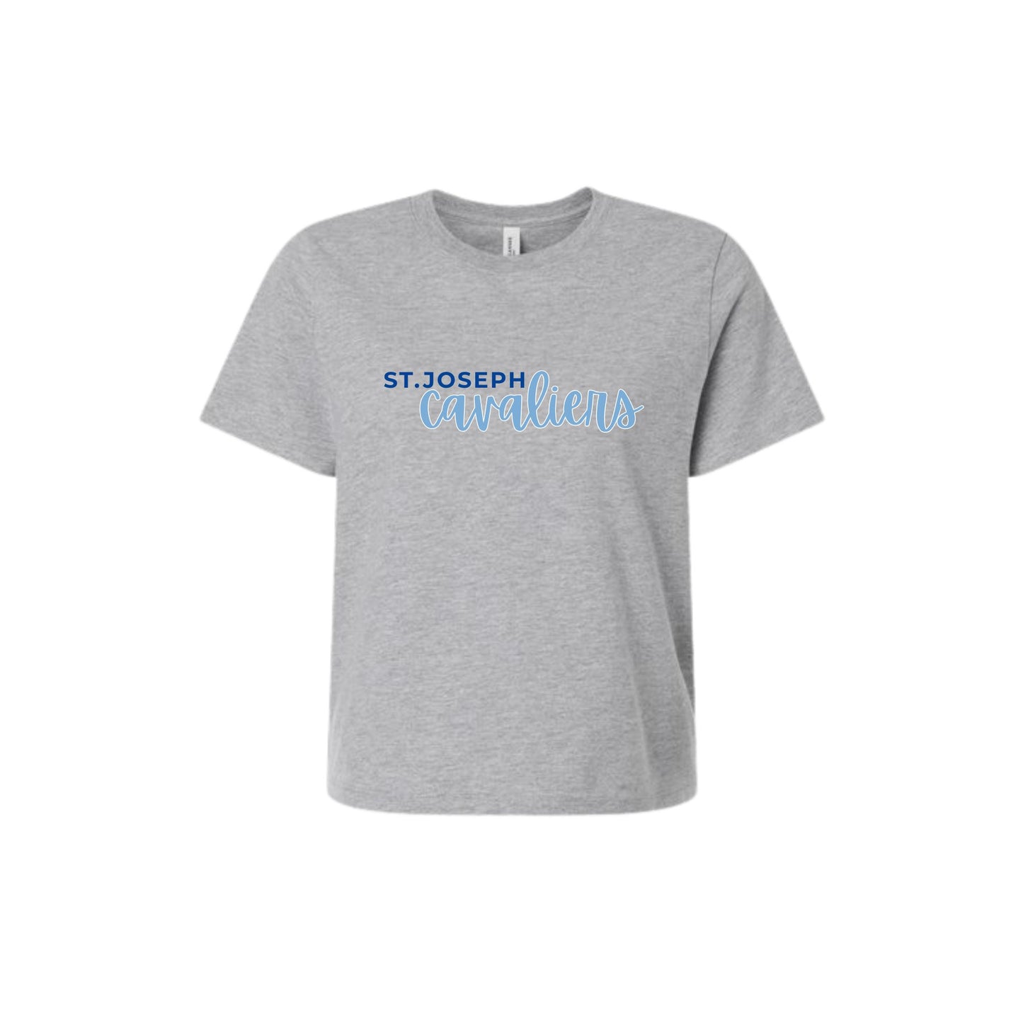 Ladies' St. Joseph Cavaliers Script Heavyweight Boxy Fit Tee | SJS DTF31