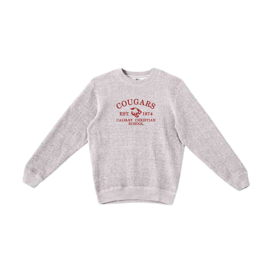 Embroidered Cougars 1974 Cozy Knit Crew | CCSED25