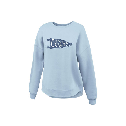 Ladies' Cavaliers Pennant Curve Bottom Crew | SJS DTF 26
