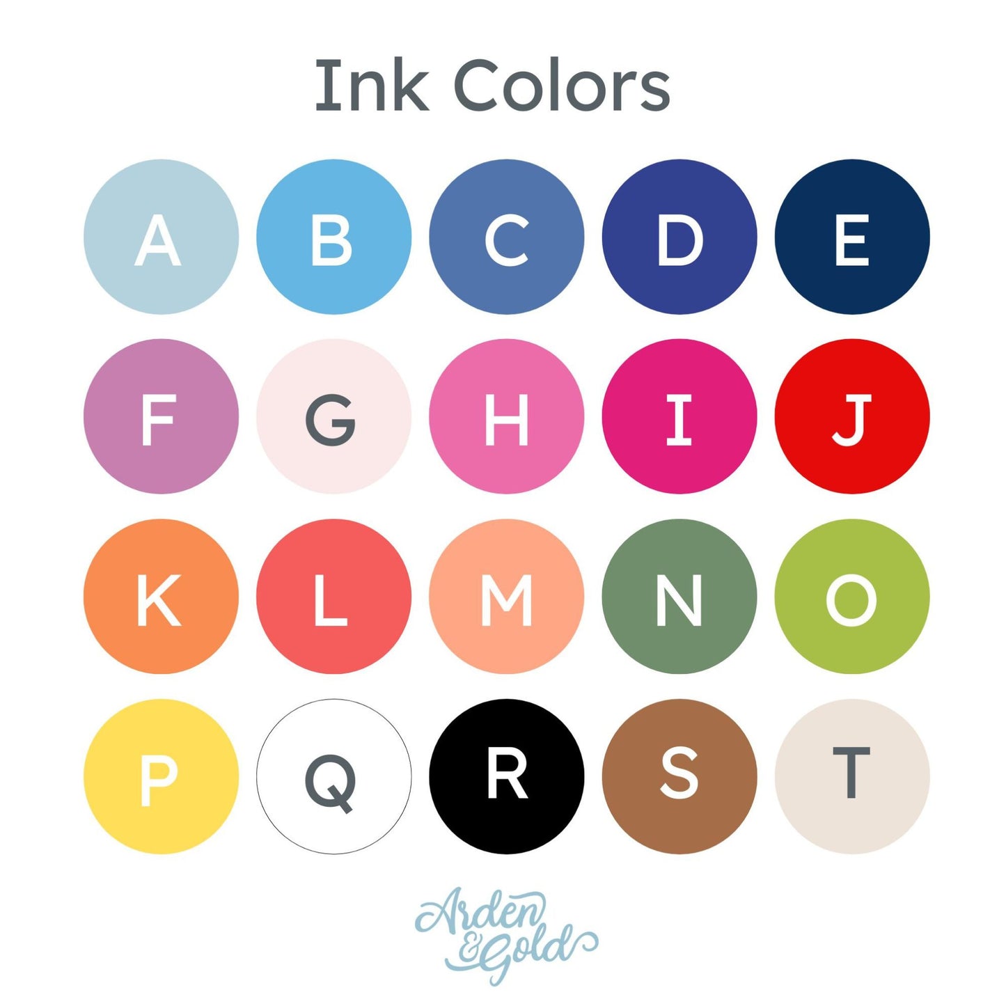 ink color options