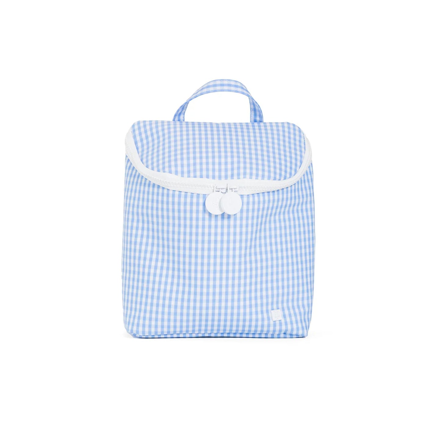 gingham sky lunch bag