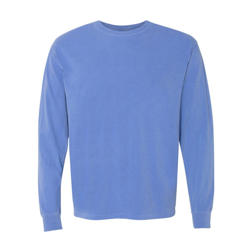 flor blue comfort colors long sleeve shirt