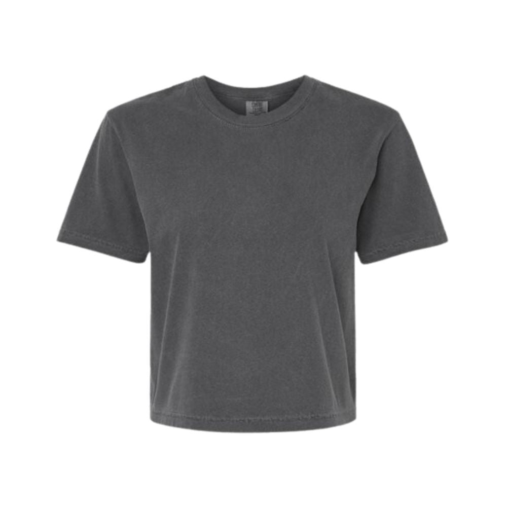 Embroidered USA Icons Comfort Colors Cropped Tee