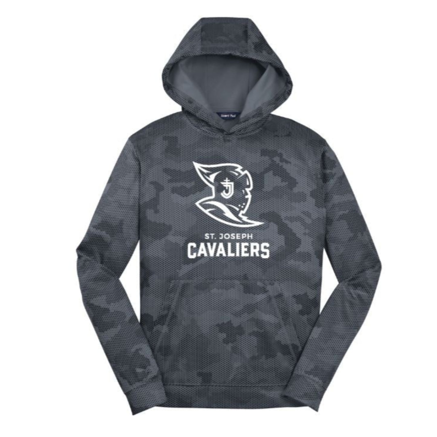 Youth and Adult SJS Cavaliers CamoHex Hooded Sweatshirt | SJSDTF19