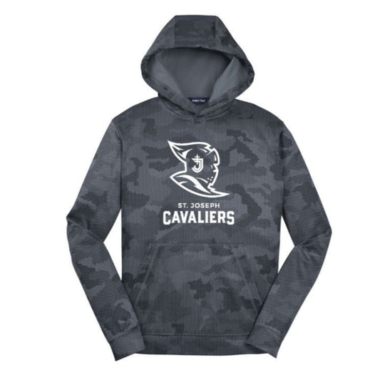 Youth and Adult SJS Cavaliers CamoHex Hooded Sweatshirt | SJSDTF19