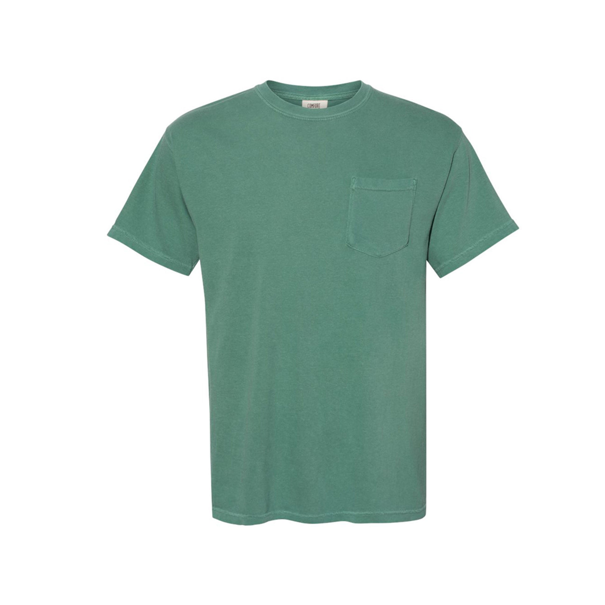 light green comfort colors pocket t-shirt