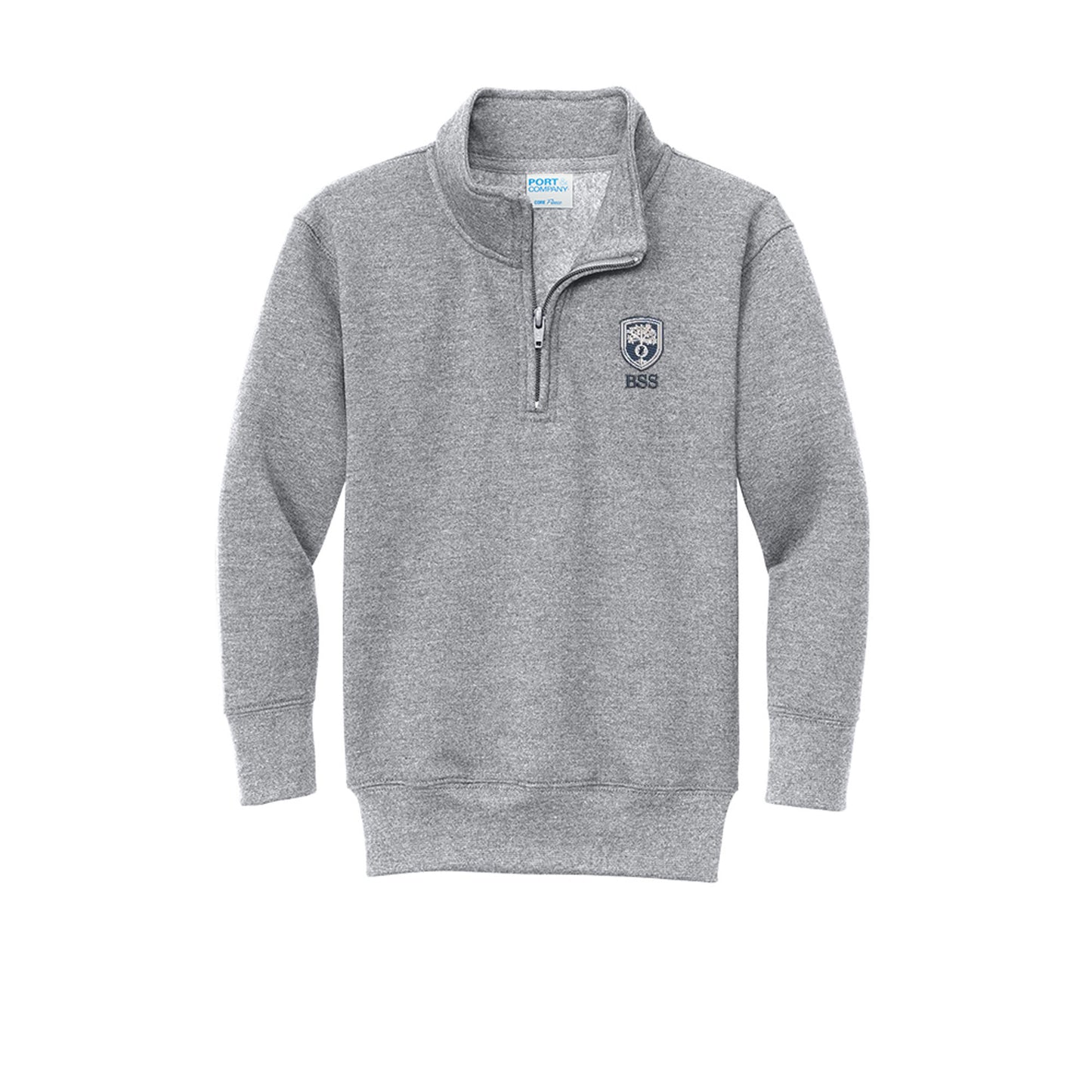 Blessed Sacrament School Crest Youth Embroidered Quarter Zip