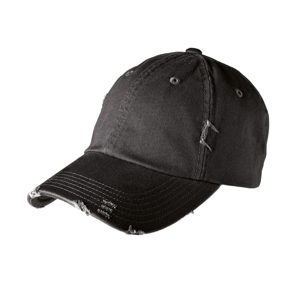 distressed black