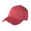 red distressed cap
