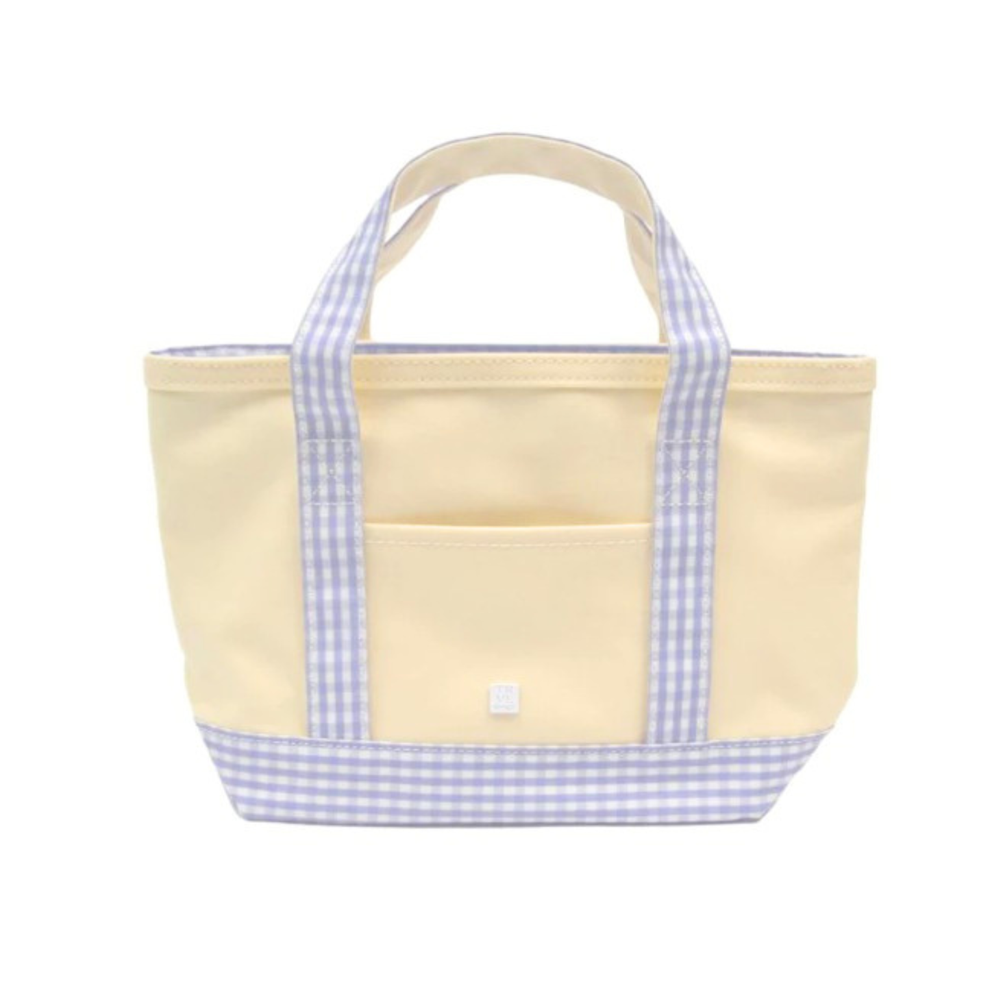 Custom Embroidered Mini Coated Canvas TRVL Tote
