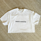 white made in America T-shirt