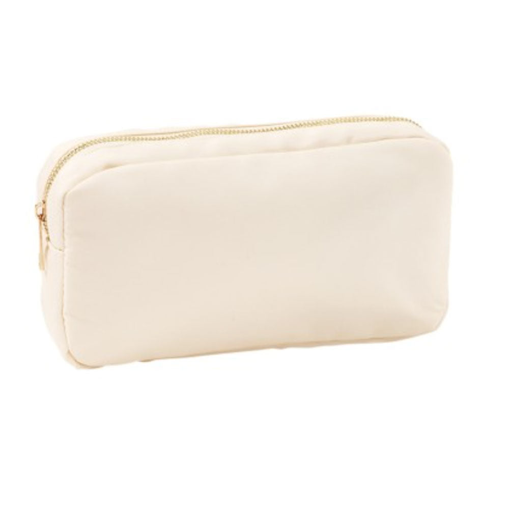 Embroidered June Nylon Accessory Pouch with Standard Personalization