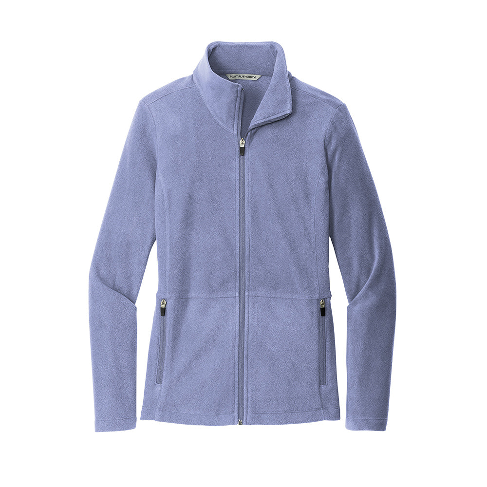 Ceil Blue Full-Zip Microfleece Medical Jacket