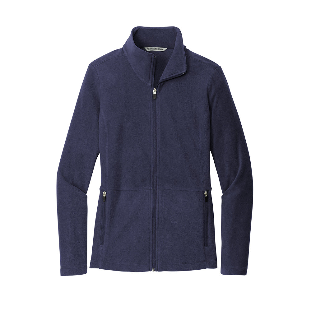 Navy Full-Zip Microfleece Medical Jacket