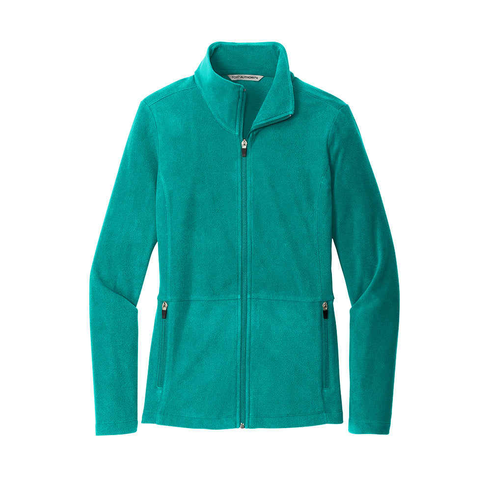 Teal Full-Zip Microfleece Medical Jacket