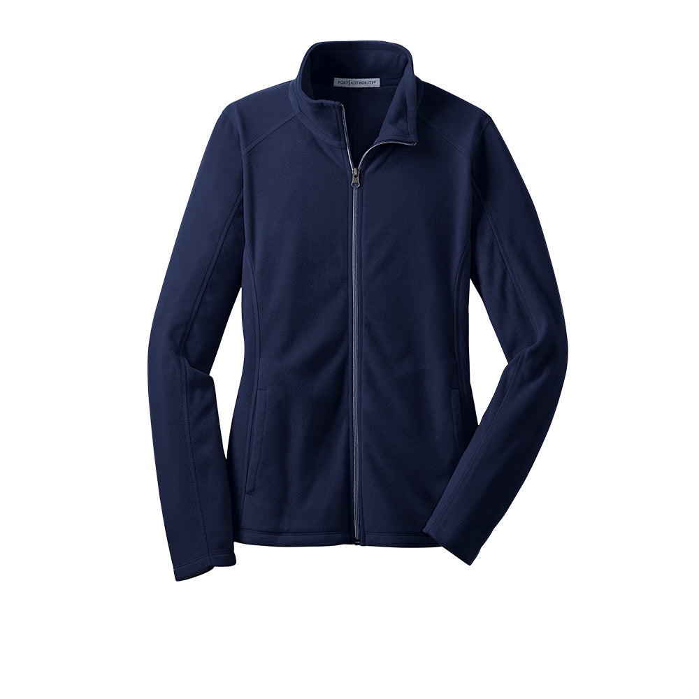 navy lightweight fleece full zip jacket