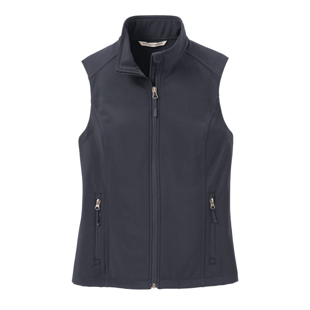 gray soft shell vest