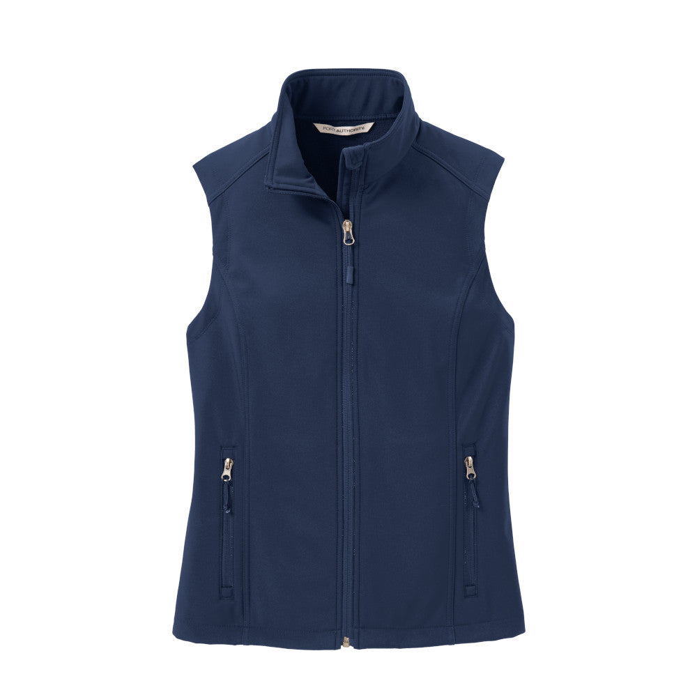 navy blue soft shell vest