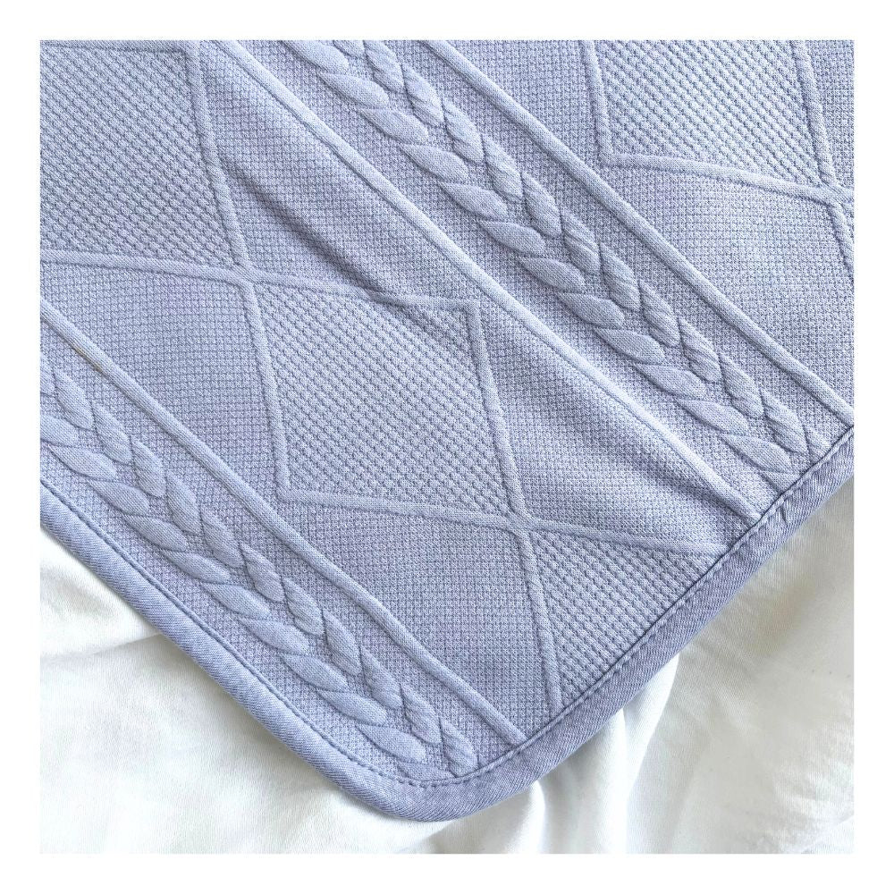 lavender knit blanket