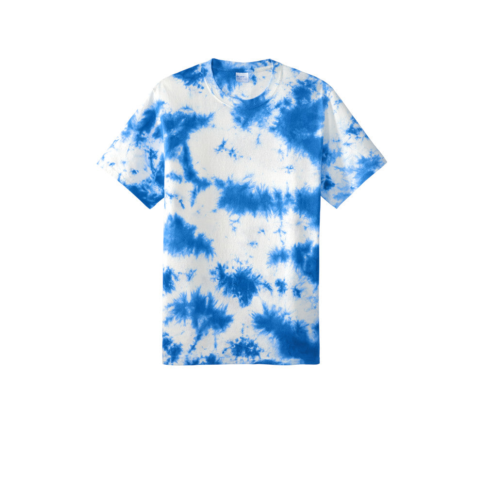 royal crystal tie dye tee
